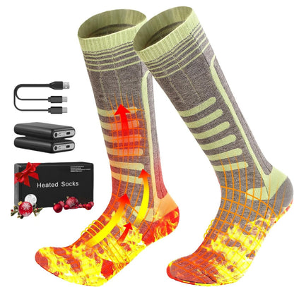 Zonix™ Smart App-Controlled Heated Socks 5000mAh Rechargeable Winter Gear
