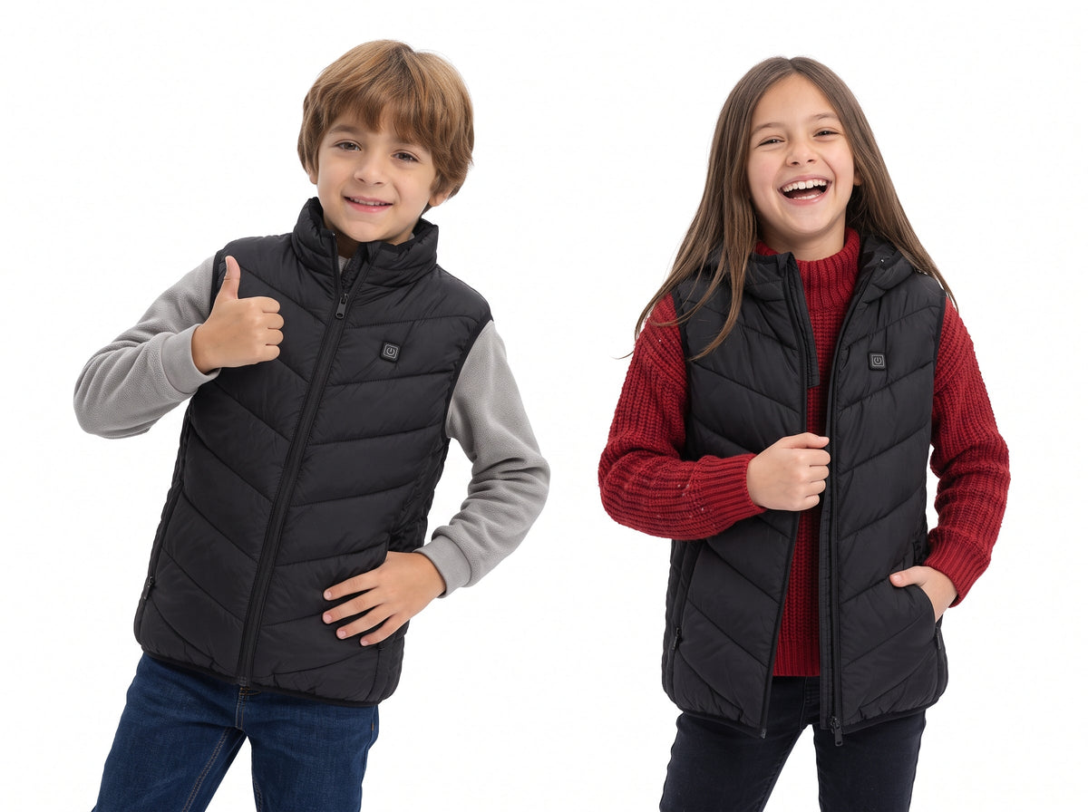 Zonix™ Kids Smart 10-Zone Heated Vest | Lightweight Washable for Boys & Girls
