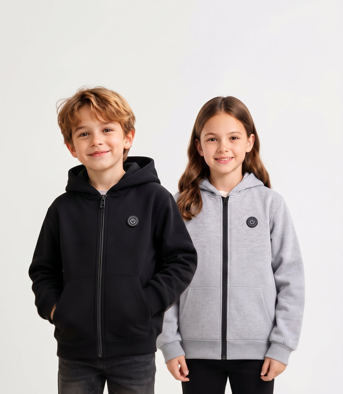Zonix™ Kids 7-Zone Smart Heated Hoodie | Electric Full-Zip Fleece Jacket for Boys & Girls
