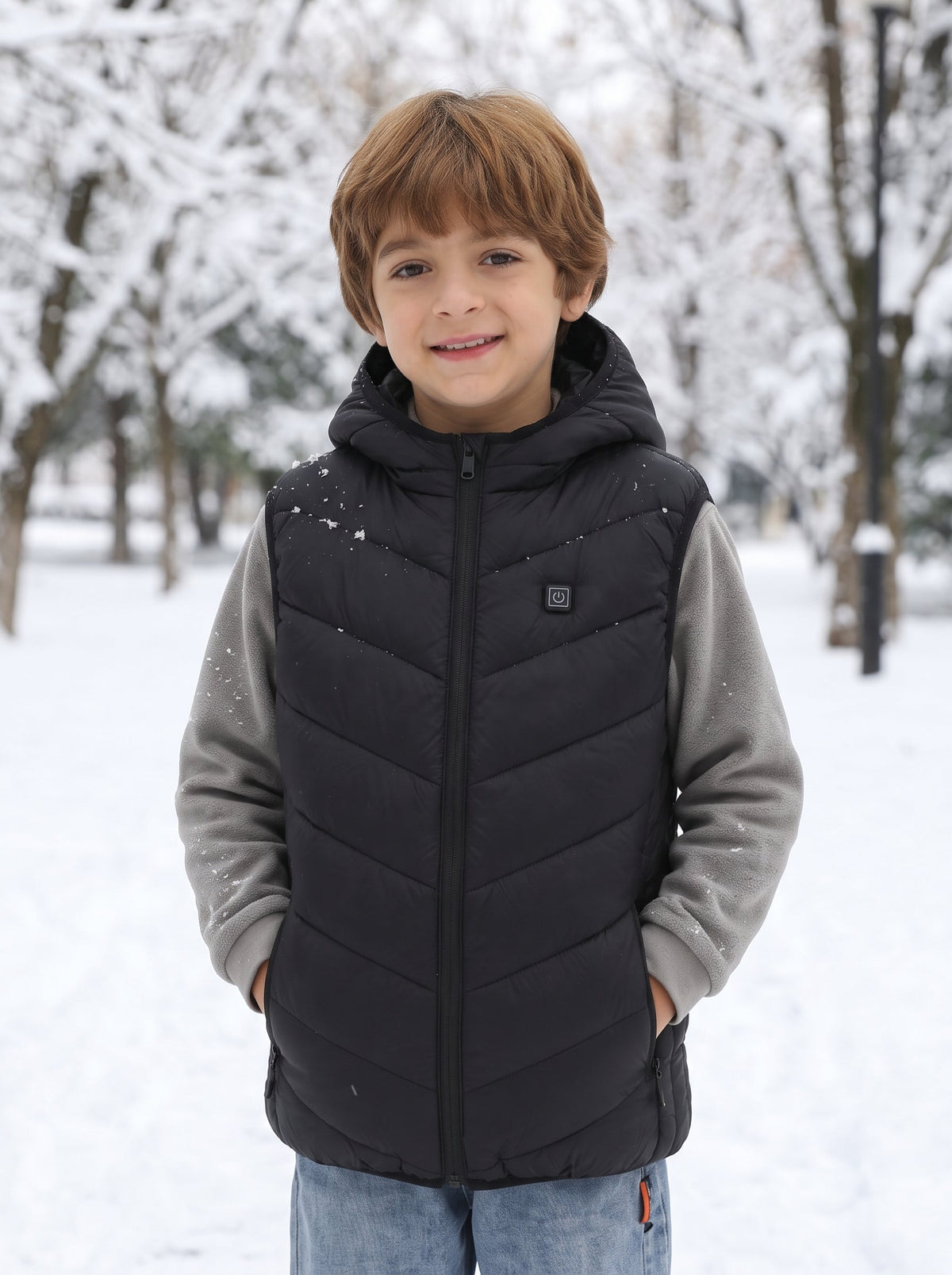 Zonix™ Kids Smart 10-Zone Heated Vest | Lightweight Washable for Boys & Girls