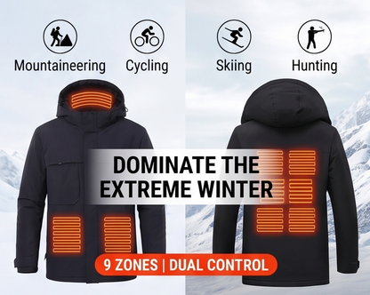 Zonix™ 9-Zone Smart Heated Jacket | Waterproof Winter Coat for Hiking, Skiing & Hunting