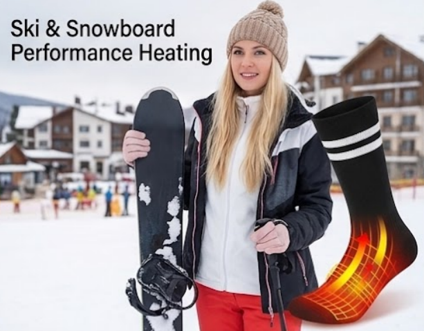 Zonix™ Smart App-Controlled Heated Socks 5000mAh Rechargeable Winter Gear