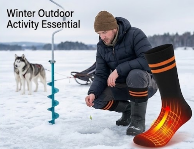 Zonix™ Smart App-Controlled Heated Socks 5000mAh Rechargeable Winter Gear
