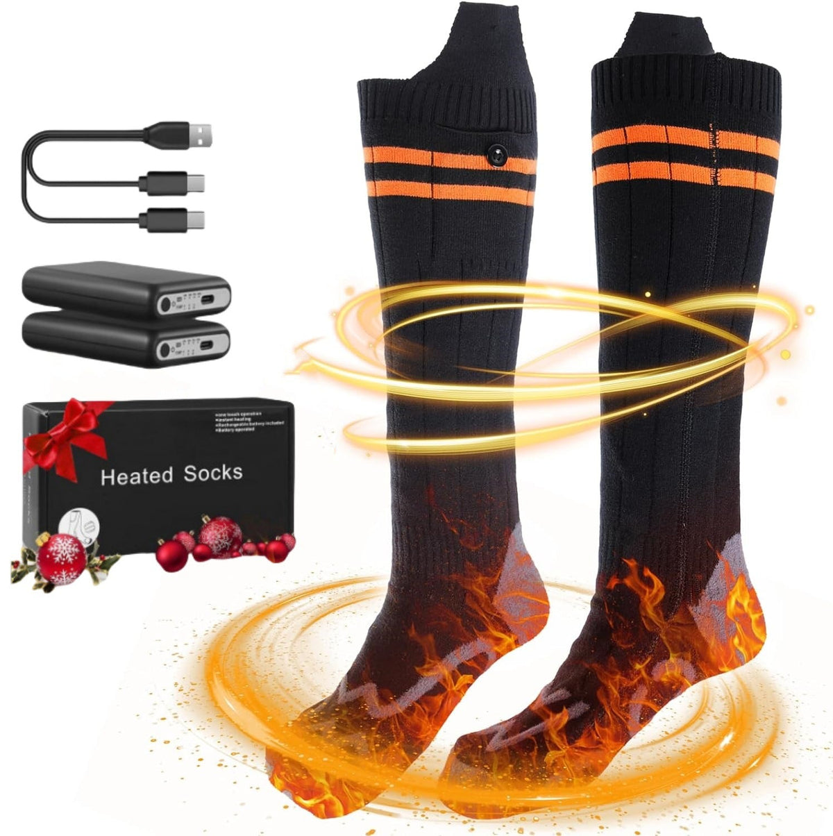 Zonix™ Smart App-Controlled Heated Socks 5000mAh Rechargeable Winter Gear
