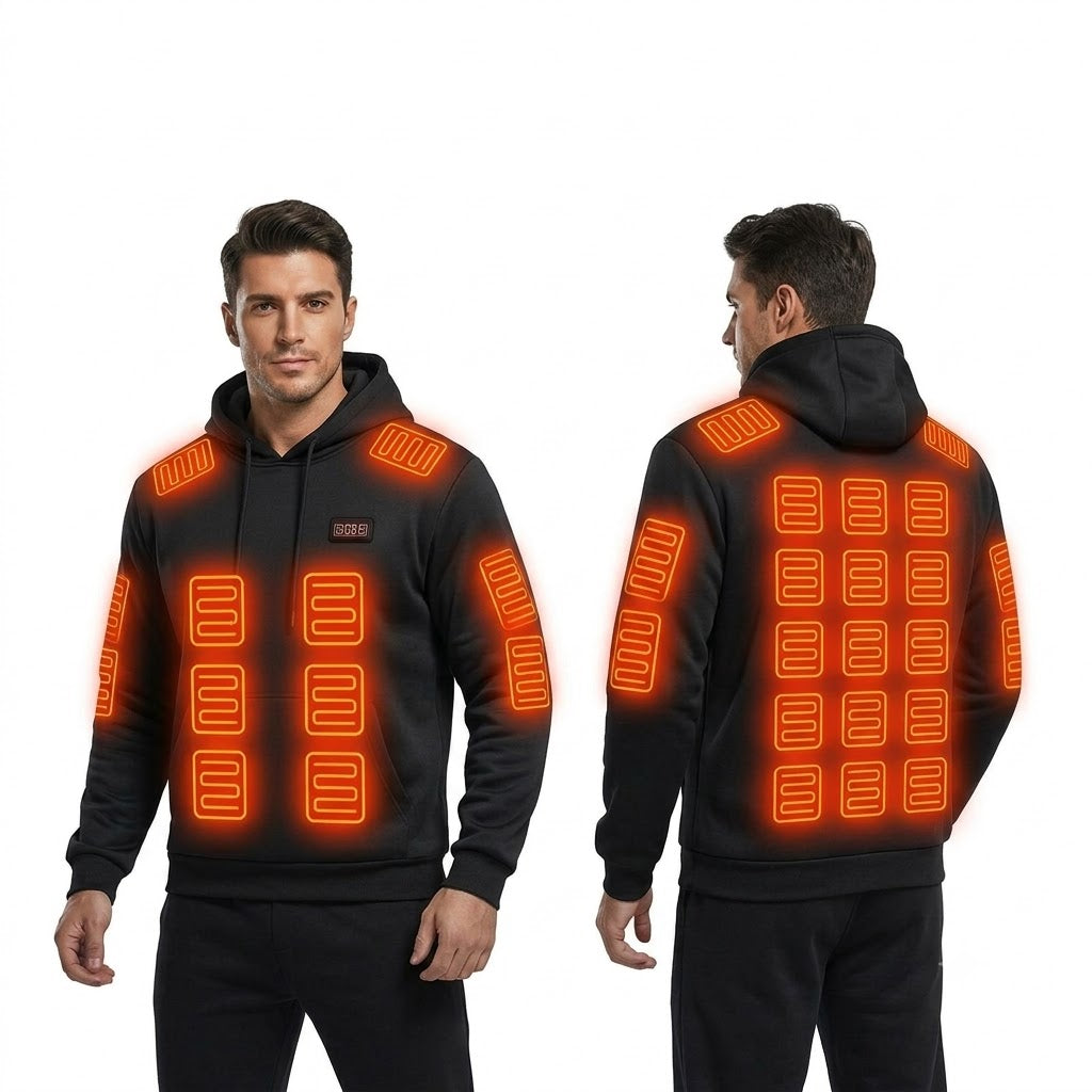Zonix™ 31-Zone Smart Heated Hoodie with Battery Pack | 4-Button Precision Control